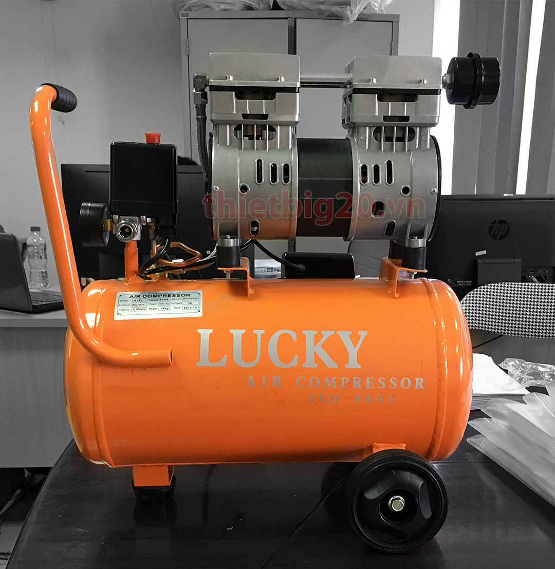 Máy nén khí không dầu giảm âm Lucky H18L