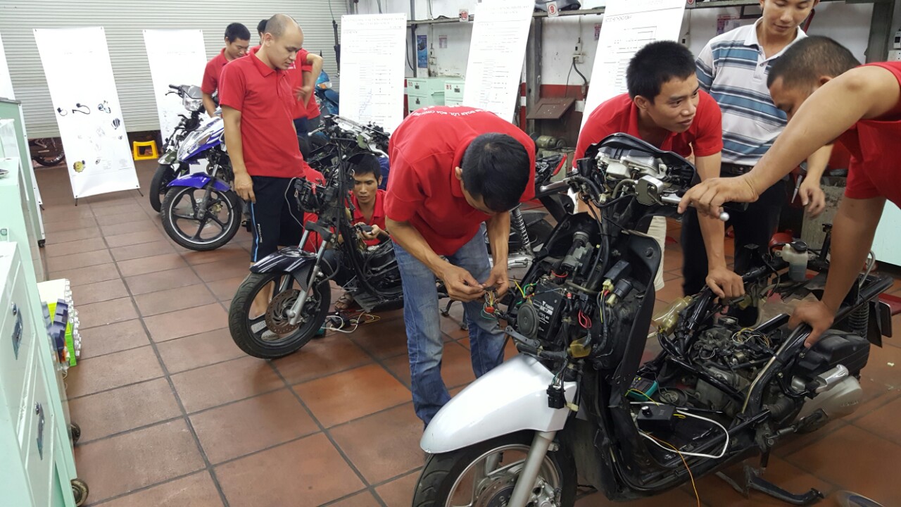 trường đào tạo nghề sửa chữa xe máy