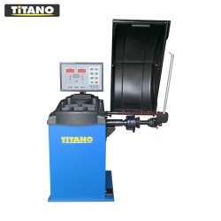 Máy cân bằng lốp xe con phần mềm Italy Titano STD-413E – Màn LED, Tự động 2 thông số, Tay đo bề rộng lốp