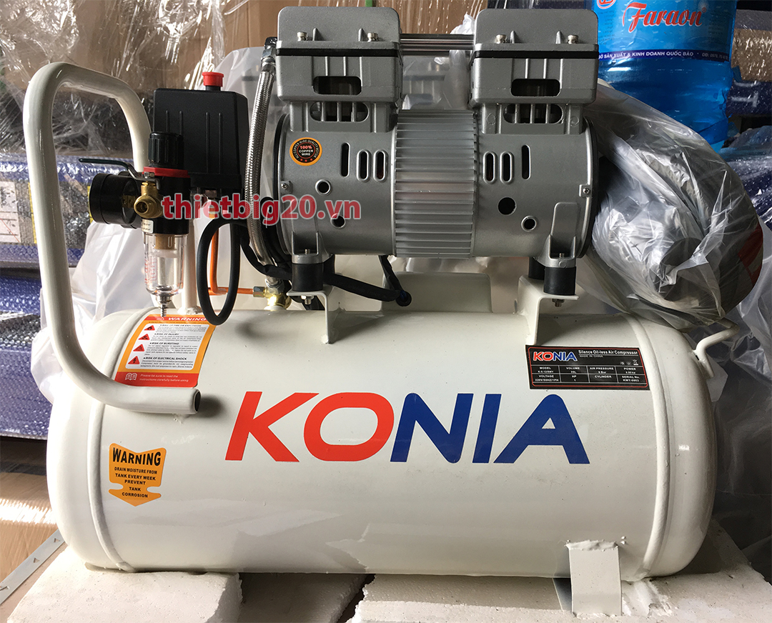 máy nén khí mini không dầu giảm âm Konia