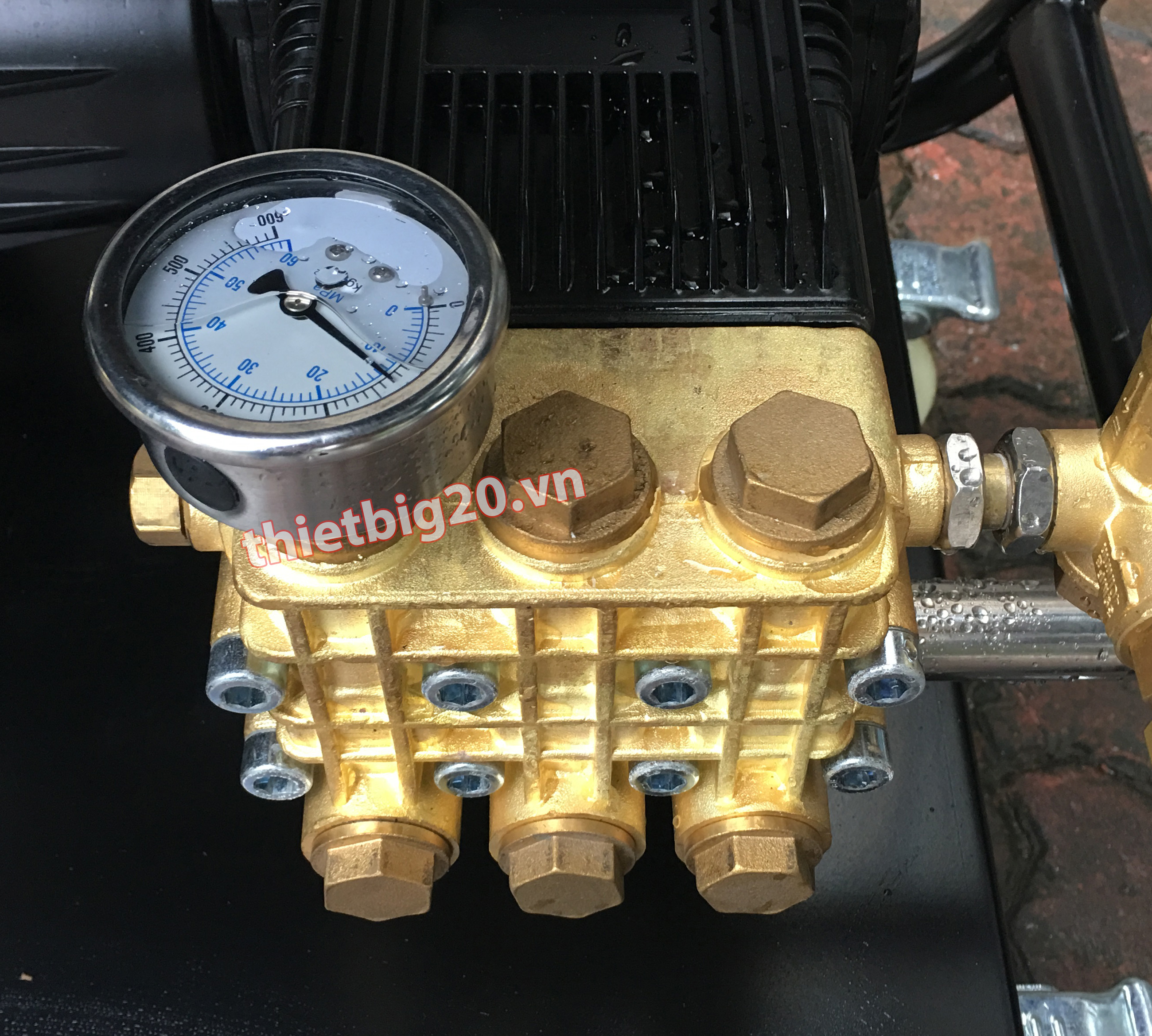 Đồng hồ đo áp máy rửa xe cao áp-P75-3012