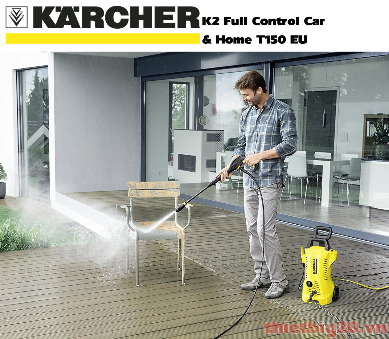 Máy rửa xe gia đình karcher áp lực cao K2 Full Control