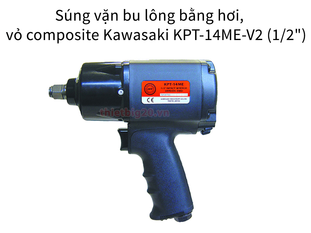 Súng vặn bu lông bằng hơi, vỏ composite Kawasaki KPT-14ME-V2 