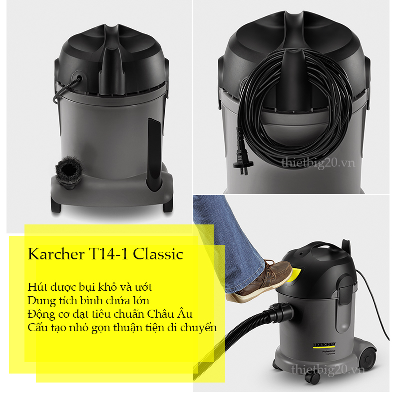 Máy hút bụi khô Karcher T14/1 Classic