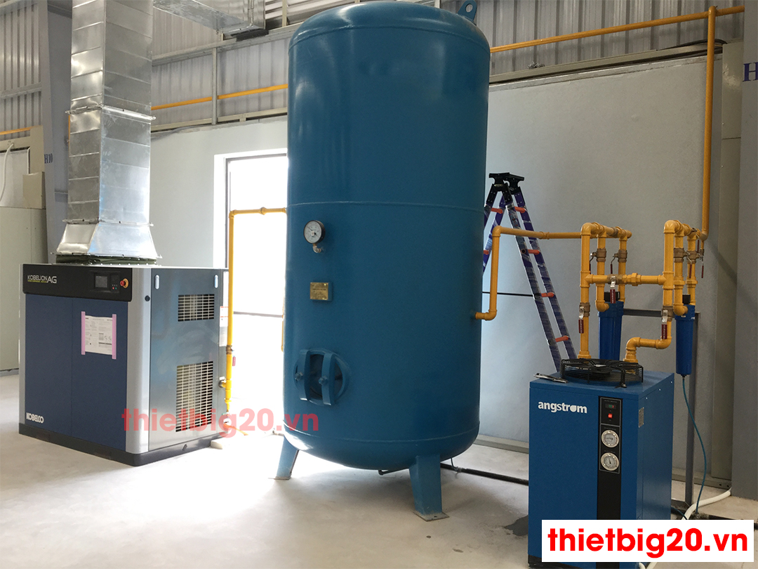 Hệ thống máy nén khí trục vít ngầm dầu Kobelco AG15A