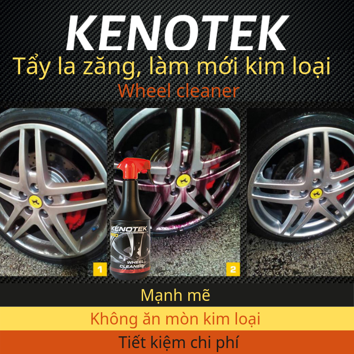 Kenotek Wheel Cleaner (Chai xịt 1L)