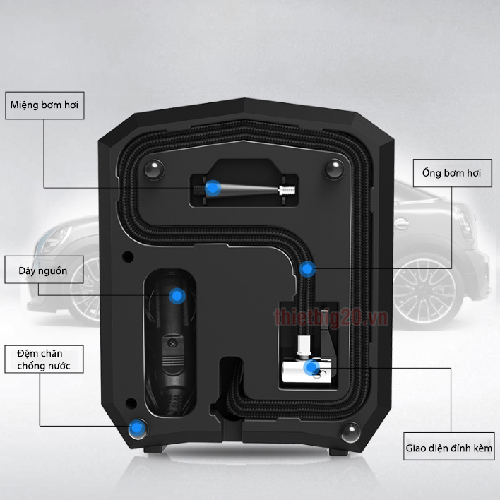 Máy bơm lốp xe đồng hồ điện tử