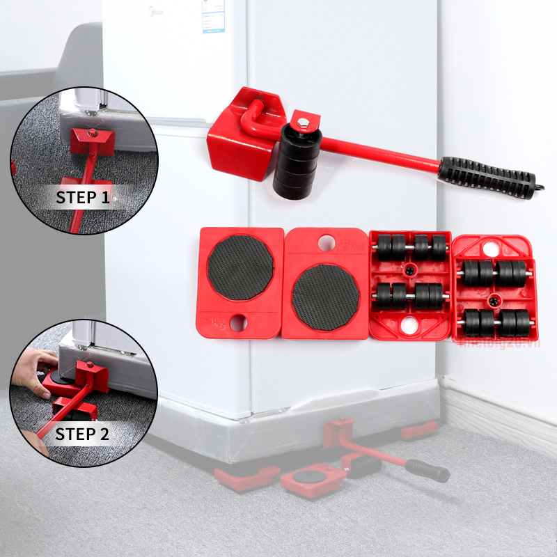 Bộ dụng cụ nâng hàng, di chuyển đồ đạc tải trọng 100kg, 5 chi tiết MF-9002
