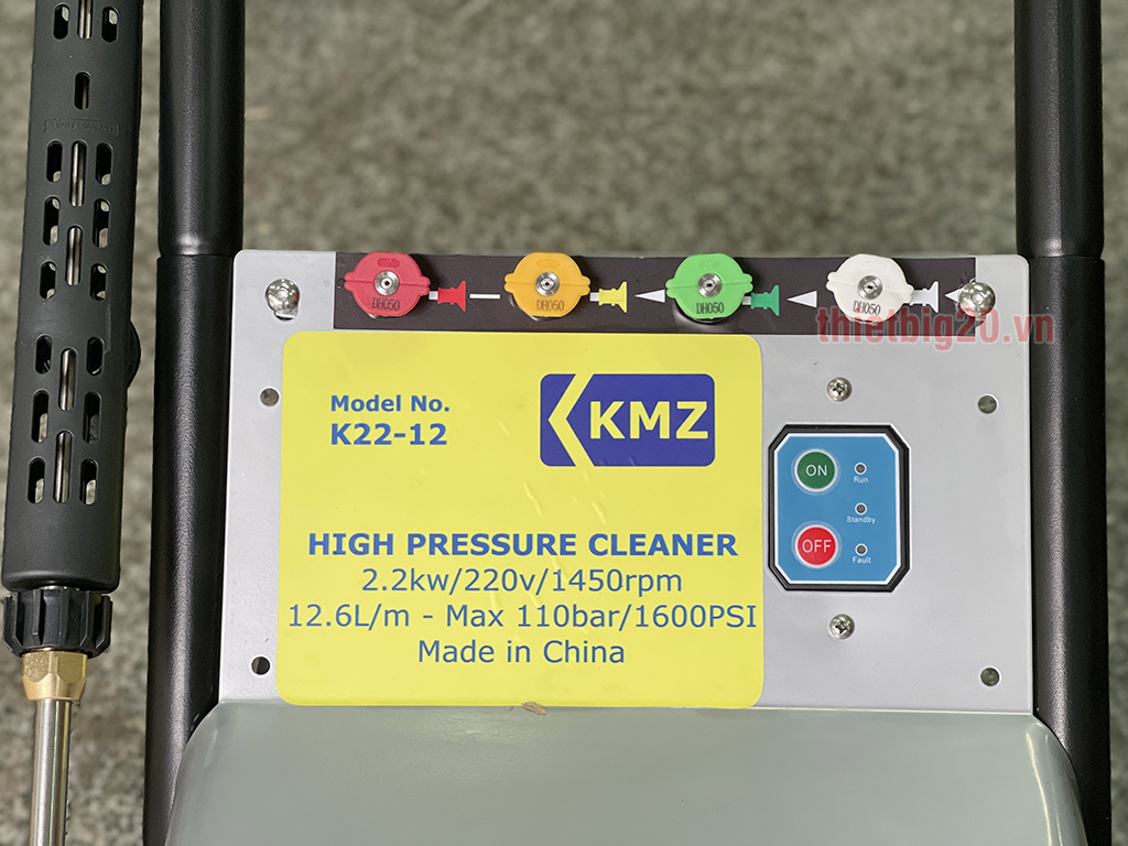 Béc phun máy rửa xe công nghiệp áp lực cao K22-12
