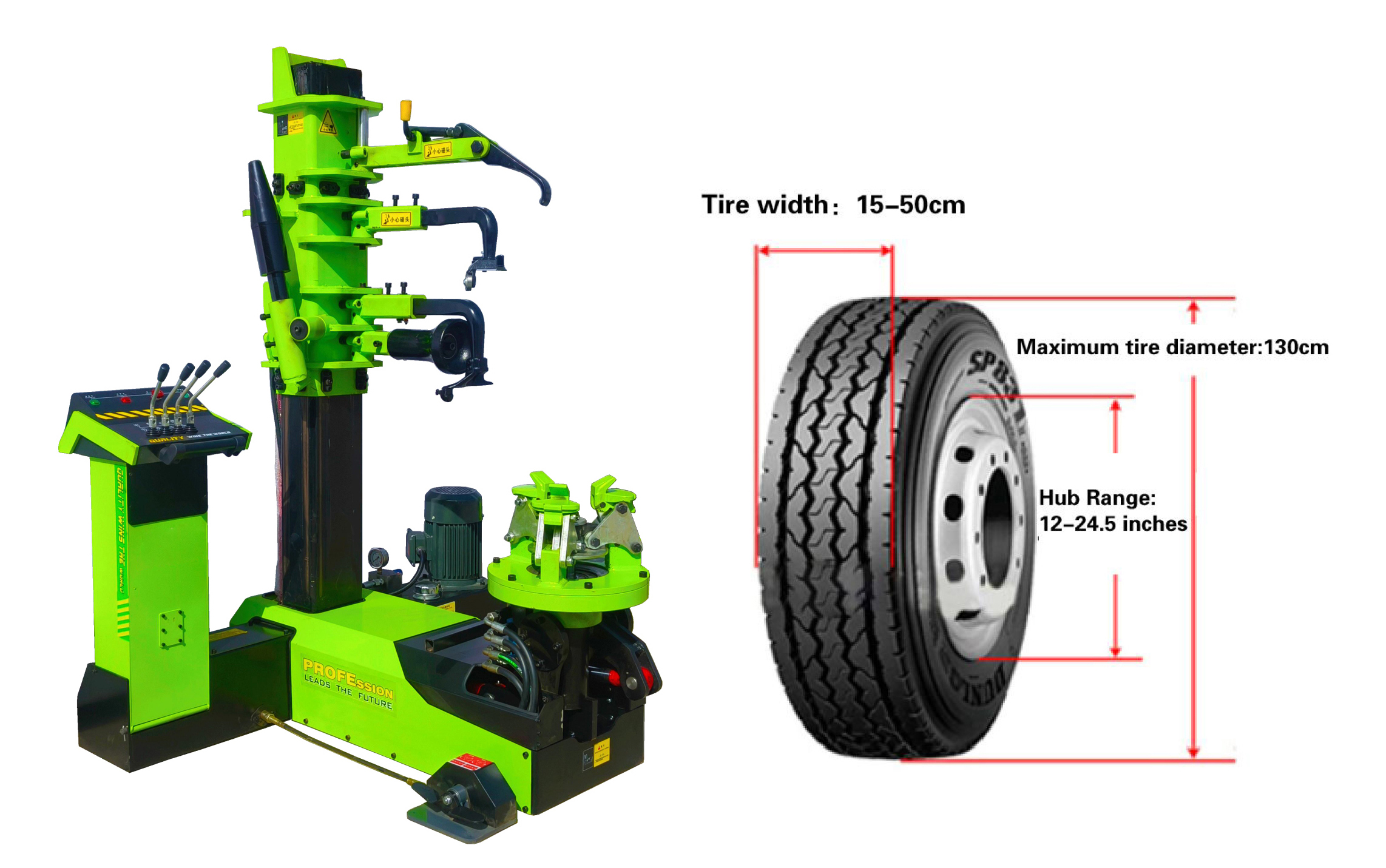 Máy ra vào lốp xe tải đa năng Konia K1300