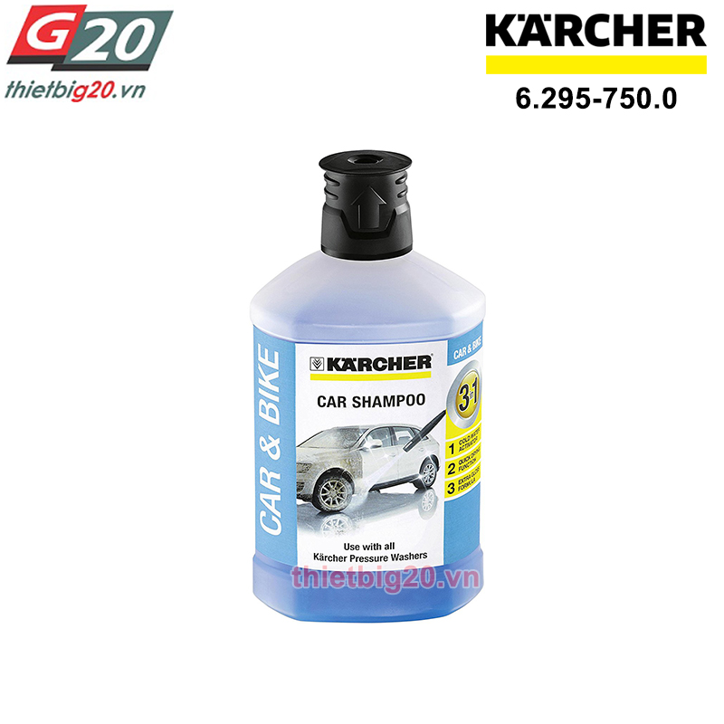 Chai dung dịch rửa xe Karcher 1 lít 3-in-1