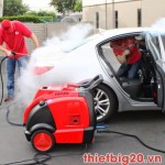 Làm giàu “không khó” từ dịch vụ rửa xe bằng hơi nước nóng   