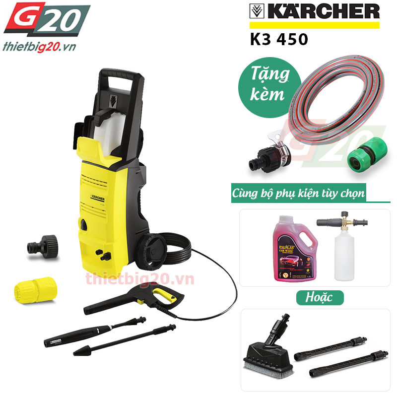 Máy rửa xe áp lực cho gia đình Karcher K3 450