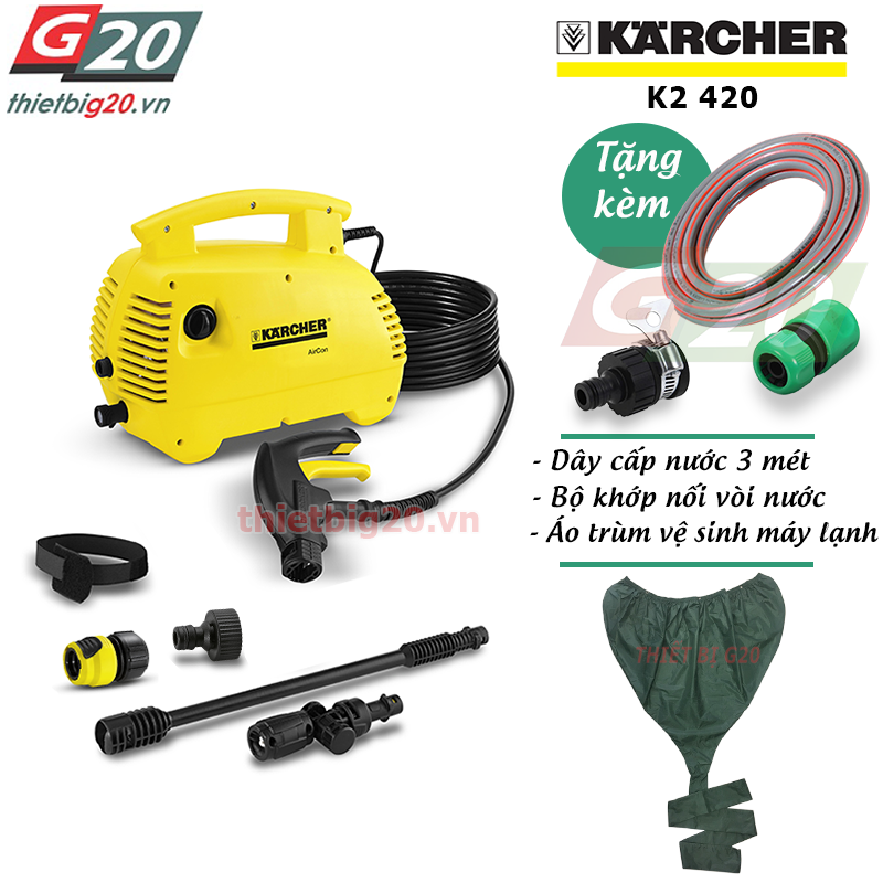 Máy xịt rửa điều hòa Karcher K2 420