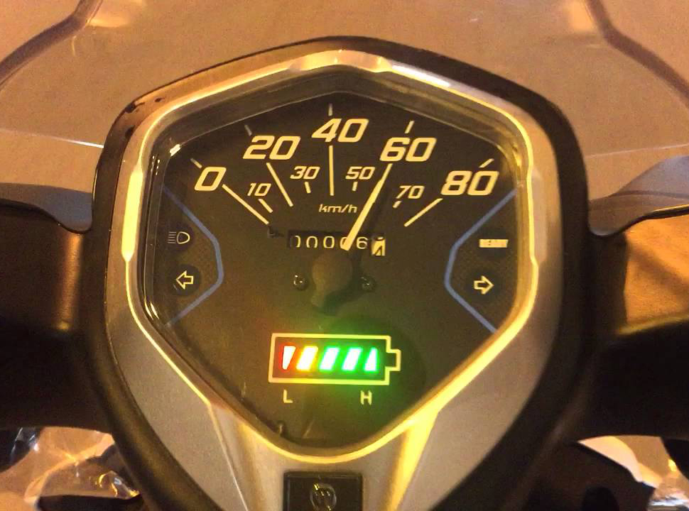 Tốc độ xe máy khi chạy roda