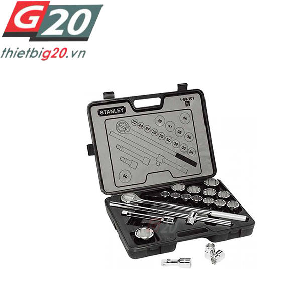 Bộ khẩu tuýp hoa thị 3/4'' Stanley 89-133 19 chi tiết