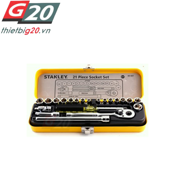 Bộ khẩu tuýp lục giác 1/4'' Stanley 89-507 21 chi tiết