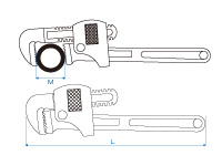 Mỏ lết răng Kingtony 6531-18 - 450mm/18 inch