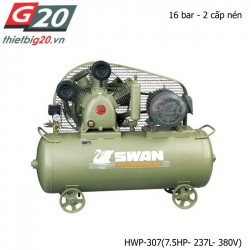 Máy Nén Khí 2 Cấp Swan HWP-307 - 7.5HP, 237L, 380V