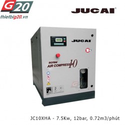 Máy nén khí trục vít có dầu Jucai JC10XHA - 7.5Kw, 12 bar, 0.72 m3/phút