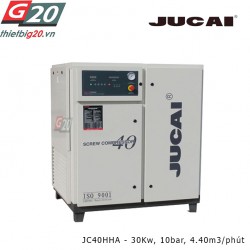 Máy nén khí trục vít có dầu Jucai JC40HHA - 30Kw, 10 bar, 4.40 m3/phút
