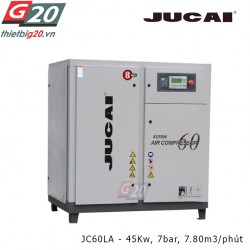 Máy nén khí trục vít có dầu Jucai JC60LA - 45Kw, 7 bar, 7.80 m3/phút
