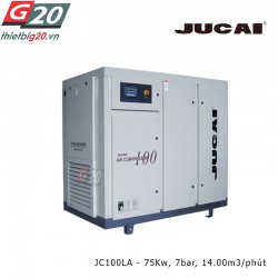 Máy nén khí trục vít có dầu Jucai JC100LA - 75Kw, 7 bar, 14.00 m3/phút