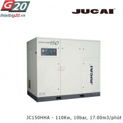 Máy nén khí trục vít có dầu Jucai JC150HHA - 110Kw, 10 bar, 17.00 m3/phút