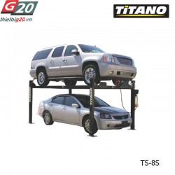 Cầu nâng ô tô 4 trụ Titano TS-8S – 3.5 tấn, Nâng 1845mm (Đỗ xe)