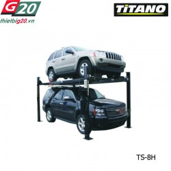 Cầu nâng ô tô 4 trụ Titano TS-8H – 3.5 tấn, Nâng 2185mm (Đỗ xe)
