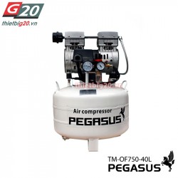 Máy nén khí nha khoa không dầu Pegasus 1HP, 40L, 220v
