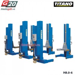 Hệ thống trụ nâng xe công nghiệp Titano H8.0-6 (6 trụ, 8 tấn/trụ)