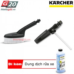 Bộ đầu chổi cọ rửa và đầu phun bọt Karcher Car Kit 2 (Đi kèm nước rửa xe)