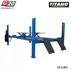 Cầu nâng 4 trụ Titano TS-5.0FS - 5 tấn, Nâng 1890mm (Cân chỉnh)