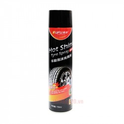 Chai xịt bóng đen, dưỡng lốp ô tô, phòng rạn nứt vỏ UFU Hot Shine Tyre Spray - 720ml