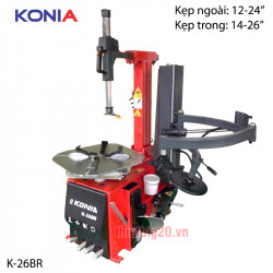 Máy ra vào lốp cần gần gù, kèm tay càng Konia K-26BR - 12-24 inch