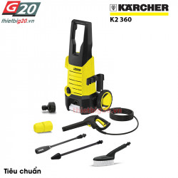 Máy rửa xe mini gia đình có chỉnh áp Karcher K2 360 KAP