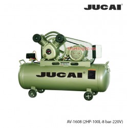 Máy nén khí 1 cấp Jucai AV1608 - 2HP, 8 bar, 100L, 220V
