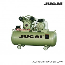Máy nén khí 1 cấp Jucai AV2508 - 3HP, 8 bar, 100L, 220V