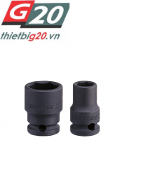 Khẩu tuýp 3/8'' Kingtony 353507M - 9mm, 6 cạnh, Đen, Dài 32mm