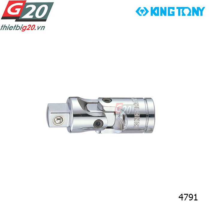Đầu lắc léo 1/2" Kingtony 4791 - Trắng, Dài 77.5mm
