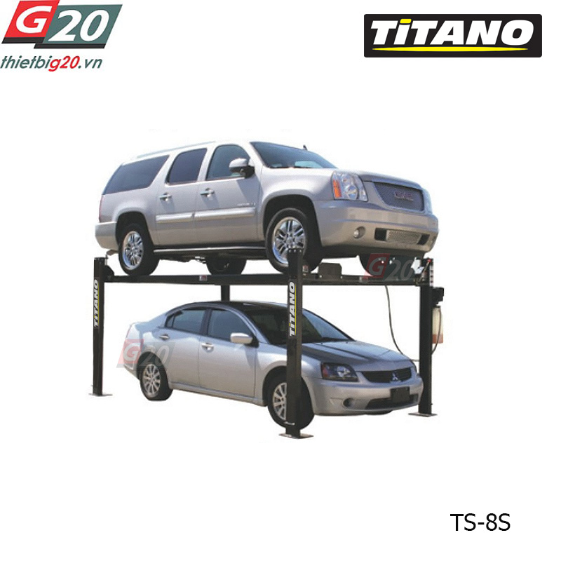 cầu nâng 4 trụ do xe titano TS-8S 3.5 tấn