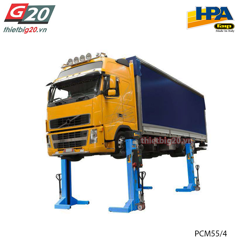 Hệ thống trụ nâng xe lưu động HPA PCM55/4 (4 trụ, 5.5 tấn/trụ)