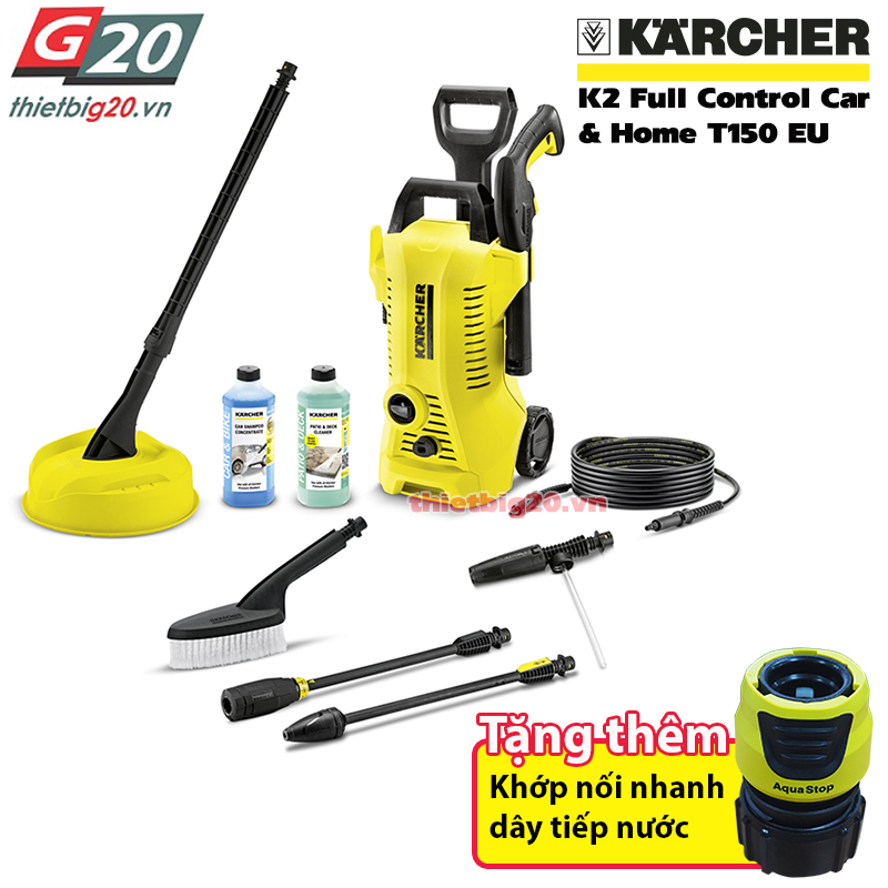 Máy xịt rửa đa dụng cho gia đình Karcher K2 Full Control Car & Home T150 EU