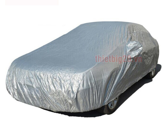 Bạt phủ xe ô tô tráng bạc cách nhiệt, chống nắng mưa ăn mòn hiệu quả (Đủ size A-D, Sedan, Hatchback, SUV)