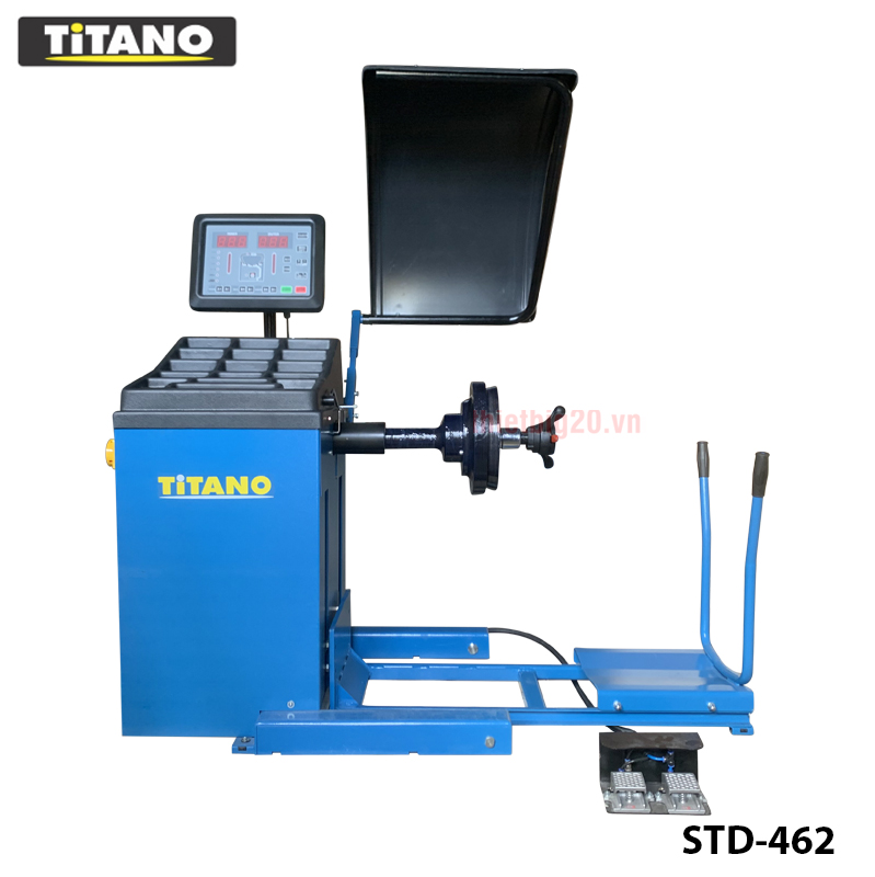 Máy cân bằng lốp xe tải phần mềm Italia Titano STD-462 – Tích hợp bộ hỗ trợ nâng lốp 