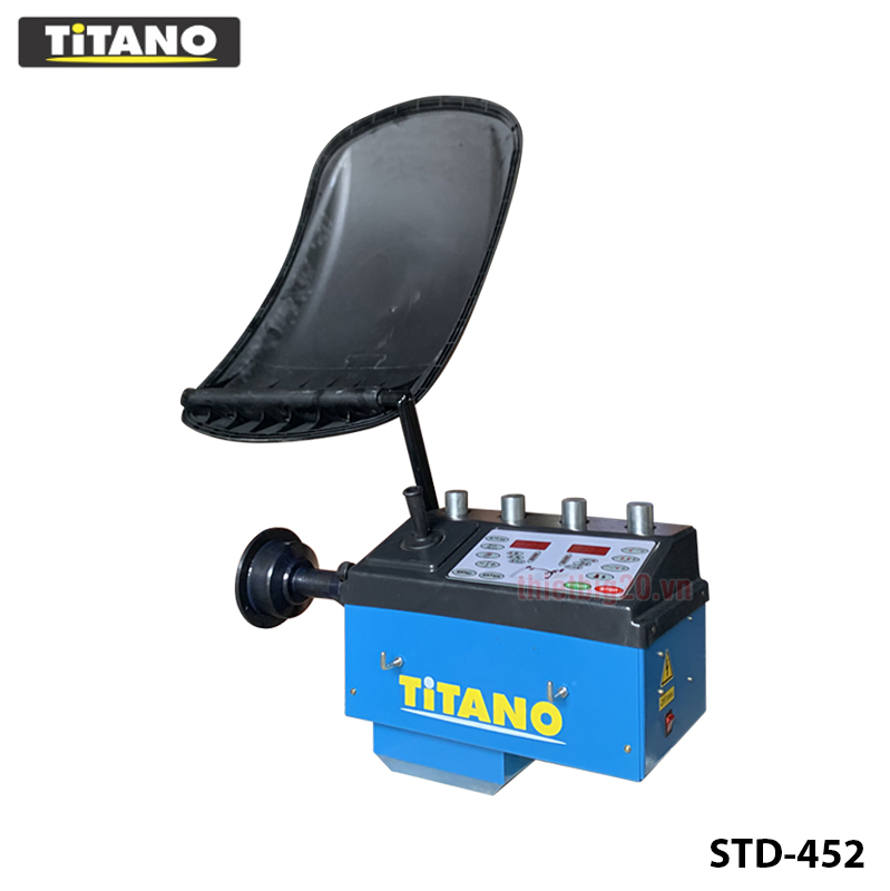 Máy cân mâm xe ô tô lưu động Italy Titano STD-452 - Mâm 10-26 inch, Lắp trên thân xe, Hoạt động bằng điện 12-24V