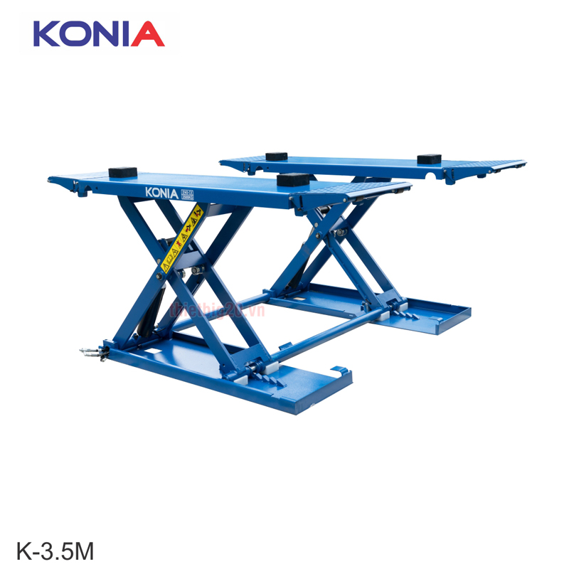 Cầu nâng cắt kéo 3.5 tấn, đặt nổi di chuyển, nâng 1 mét Konia K-3.5M